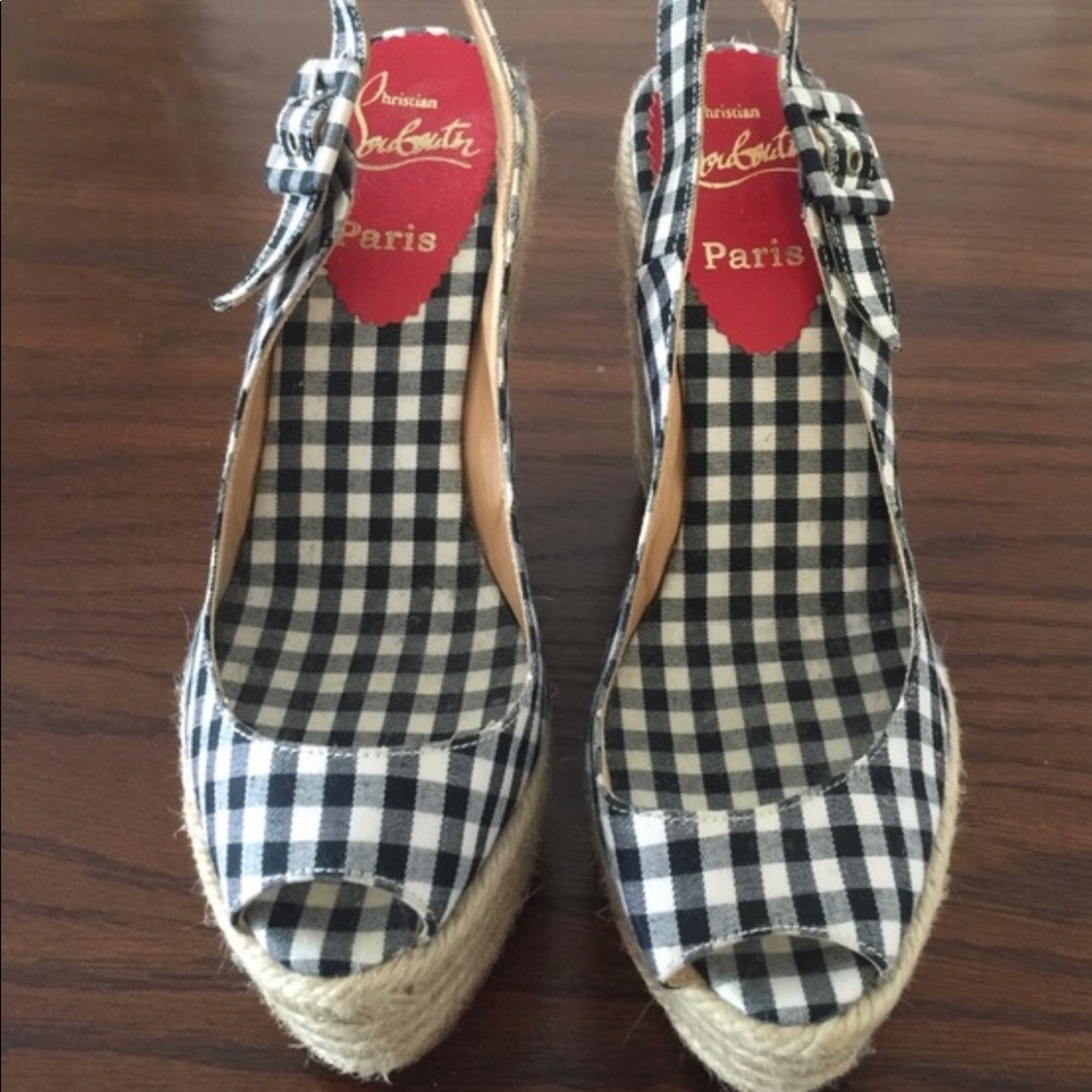 Christian Louboutin Espadrille Wedges